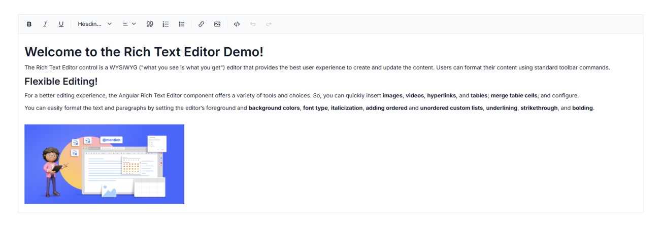 Rich Text Editor Component