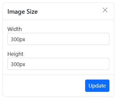 Rich Text Editor Image dimension