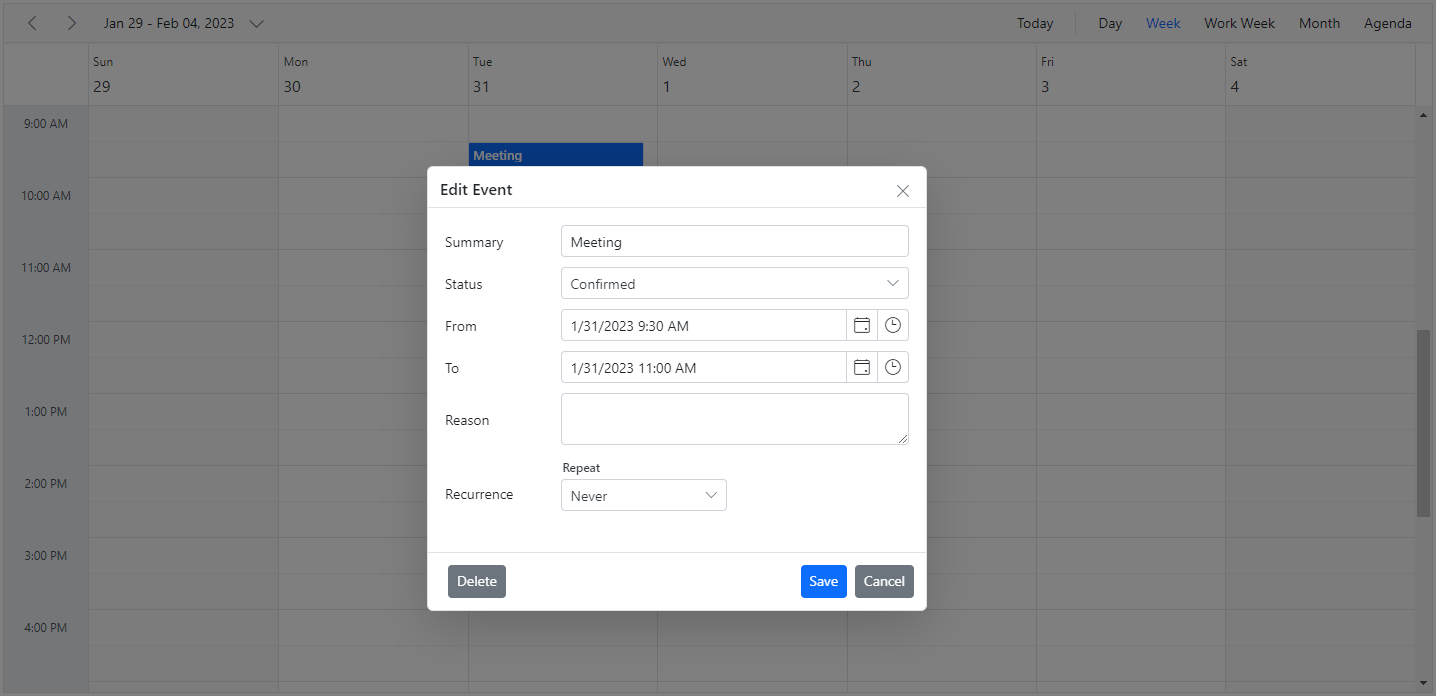 Add Resource Options within Editor Template