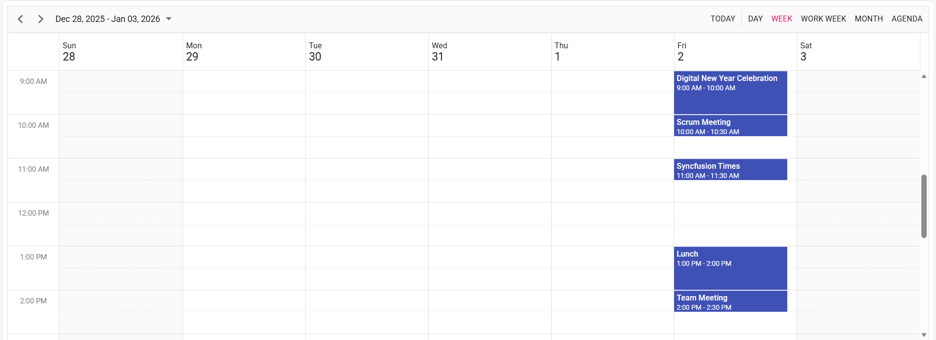FrontEnd Angular Scheduler