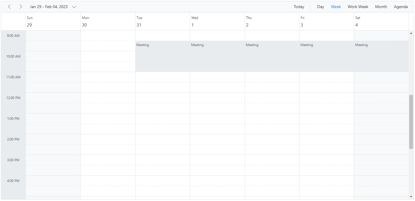 Block Several Date and Time