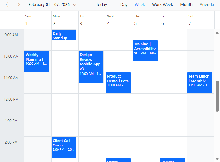 Scheduler Component