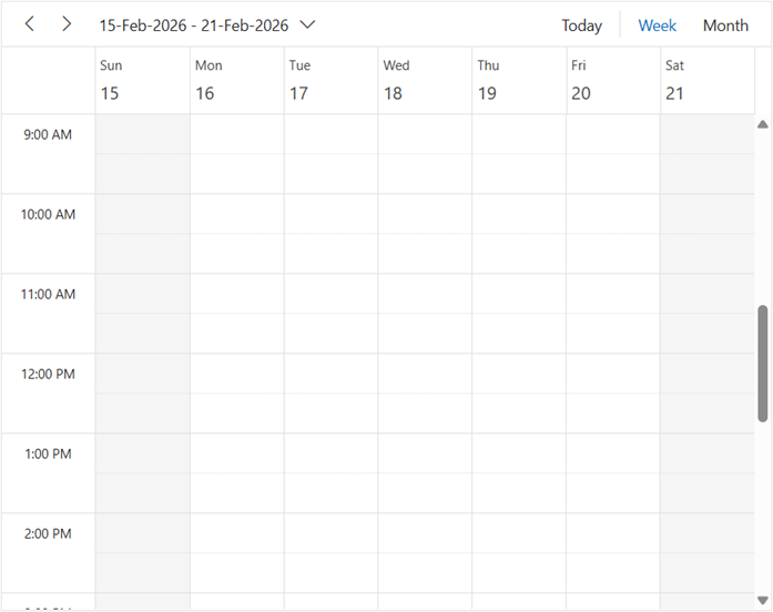 ASP.NET Core Scheduler with Custom Views