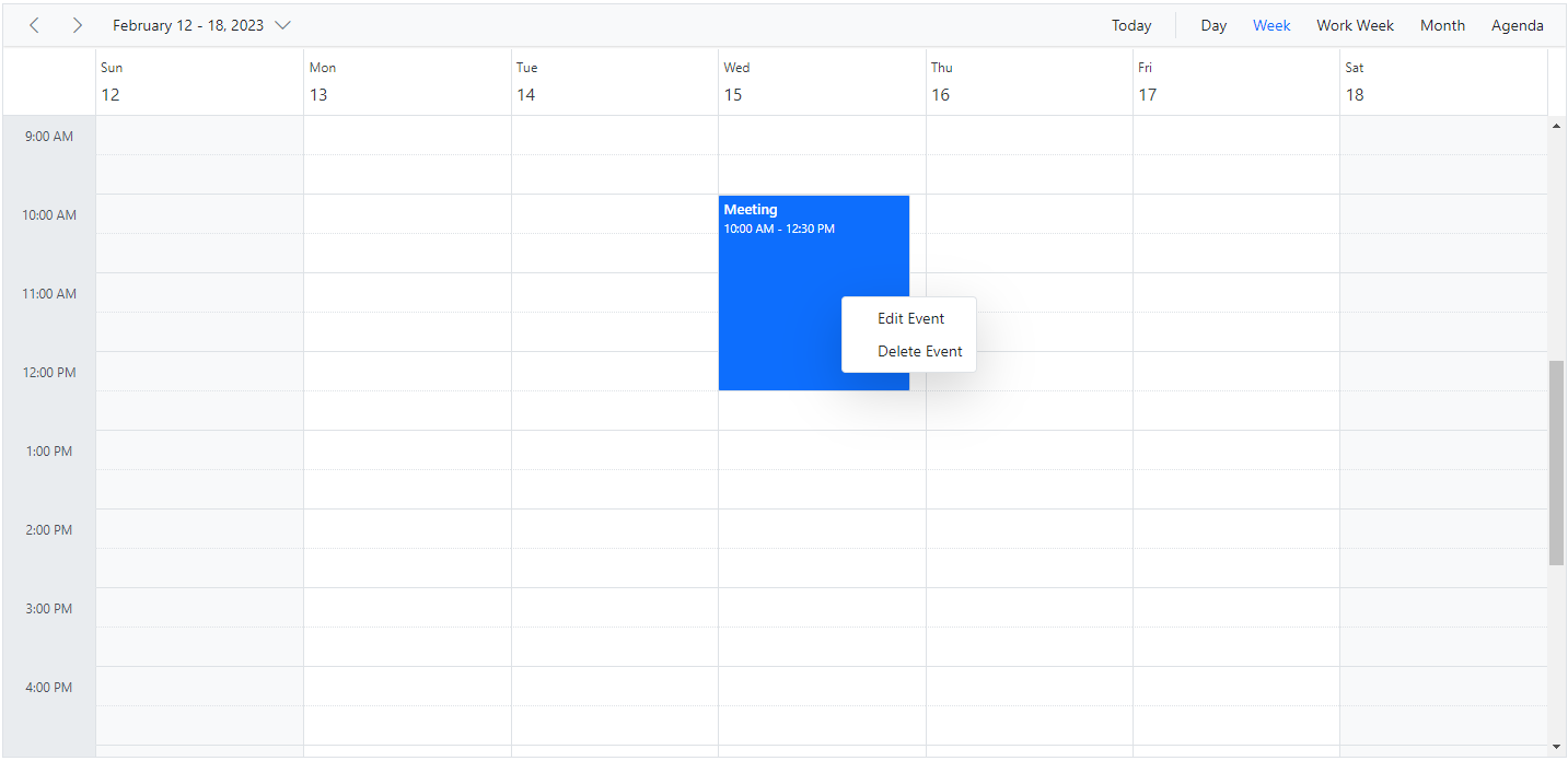 Display Context Menu in ASP.NET Core Scheduler