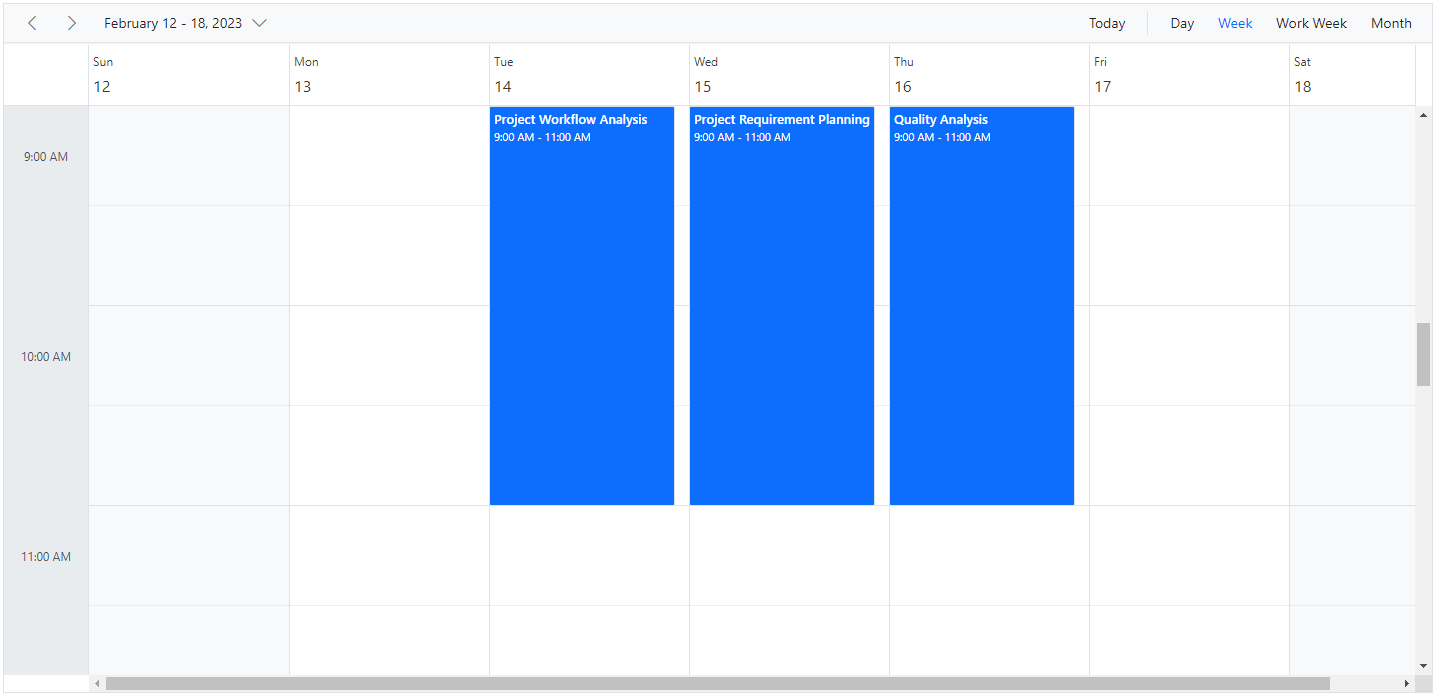 Display Setting Cell Dimensions in ASP.NET Core Scheduler