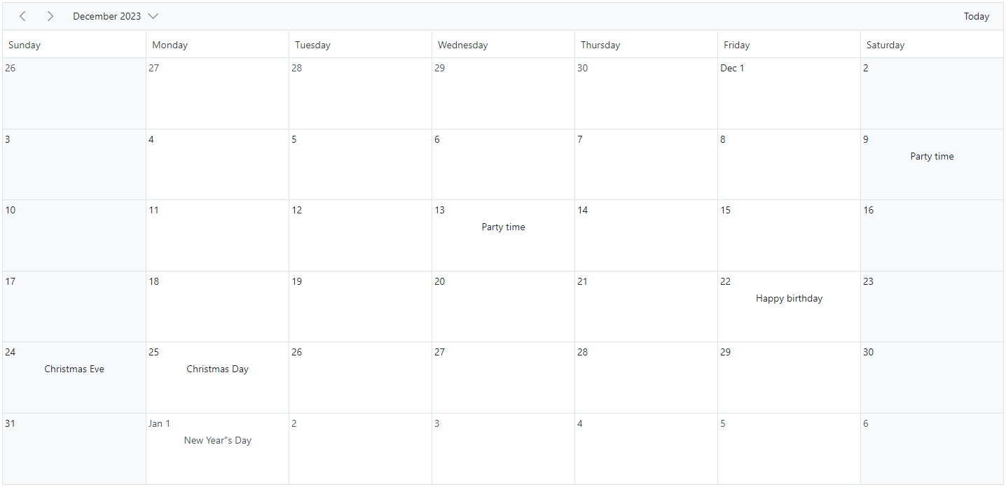 Display Customizing Cells with Template in ASP.NET Core Scheduler