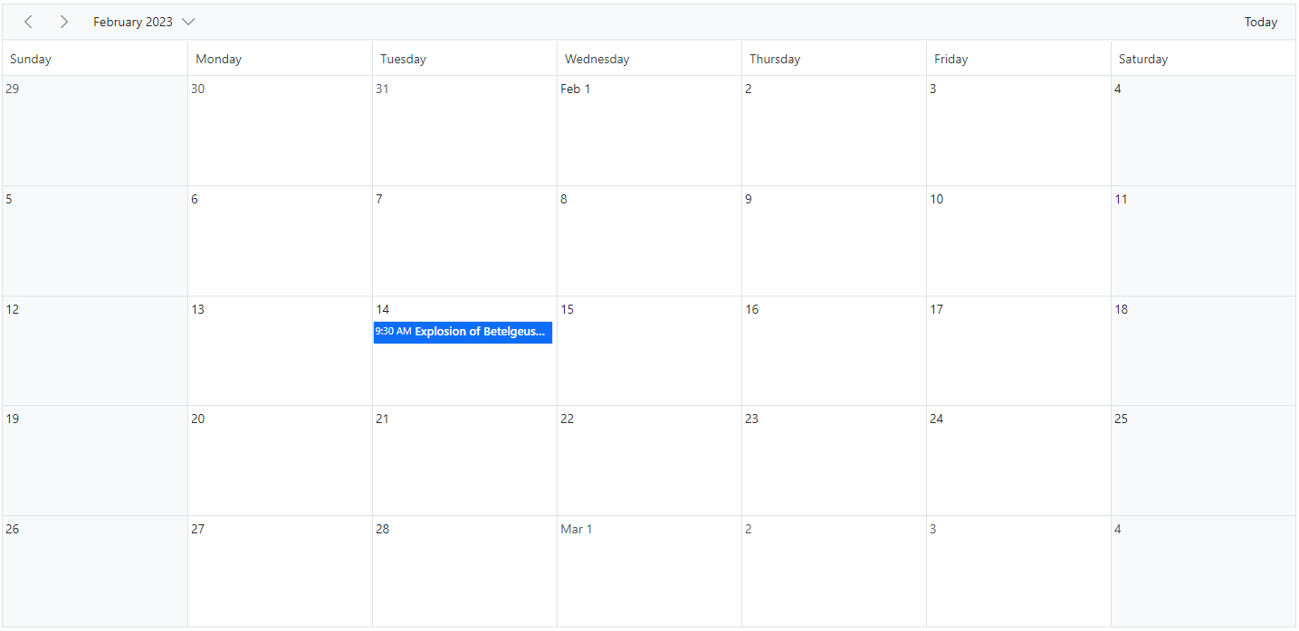 Display Customizing the Date Range Text in ASP.NET Core Scheduler