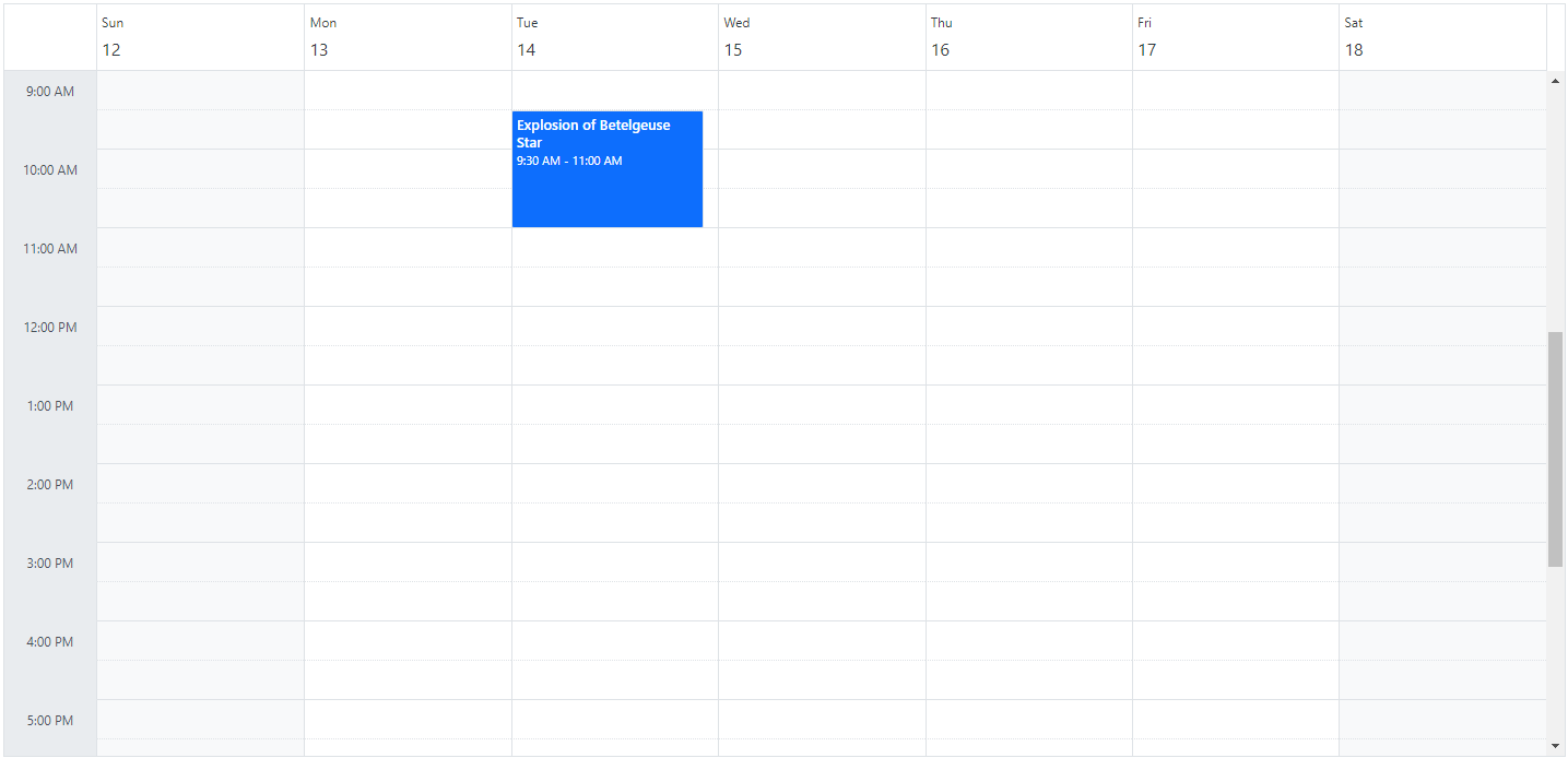 Display Show or Hide Header Bar in ASP.NET Core Scheduler