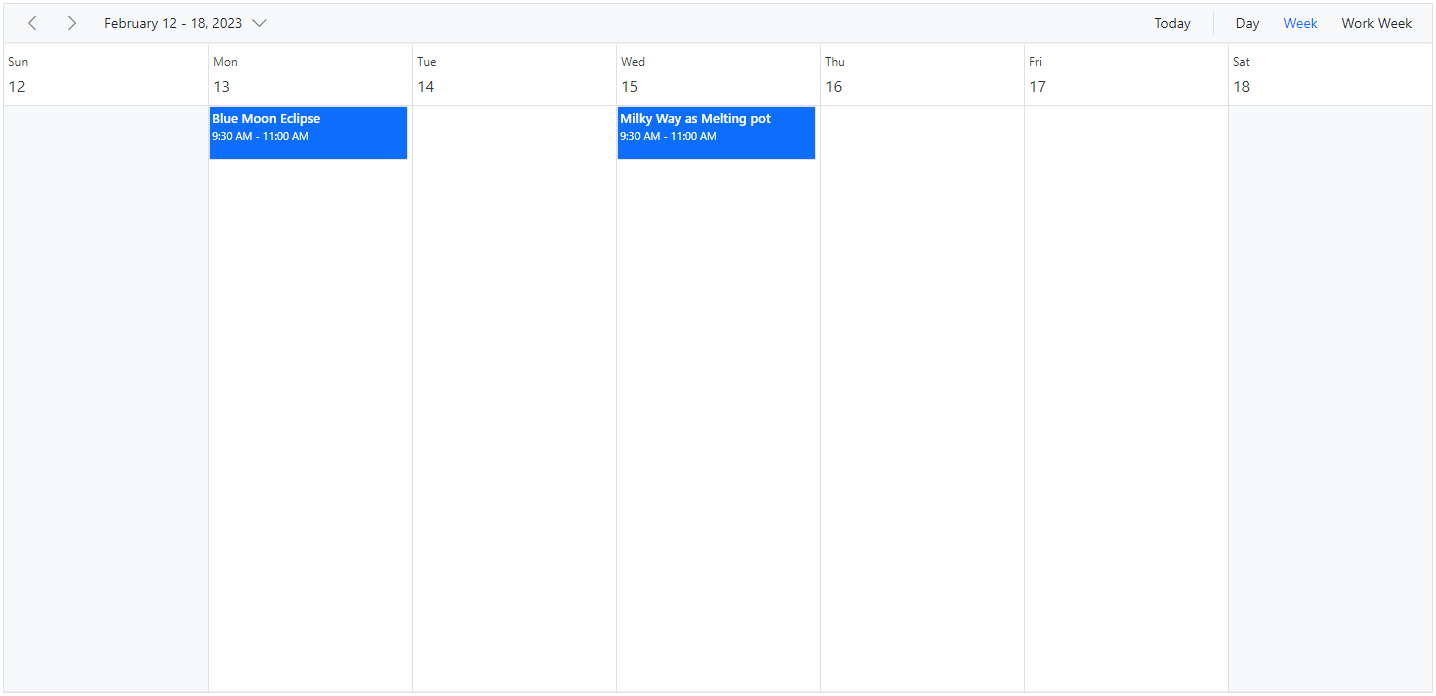 Display Hide the Timescale in ASP.NET Core Scheduler