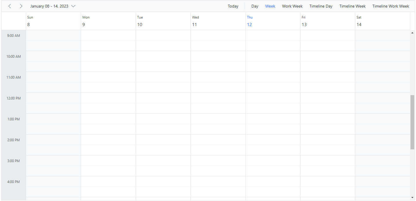 Display Highlighting Current Date and Time in ASP.NET Core Scheduler