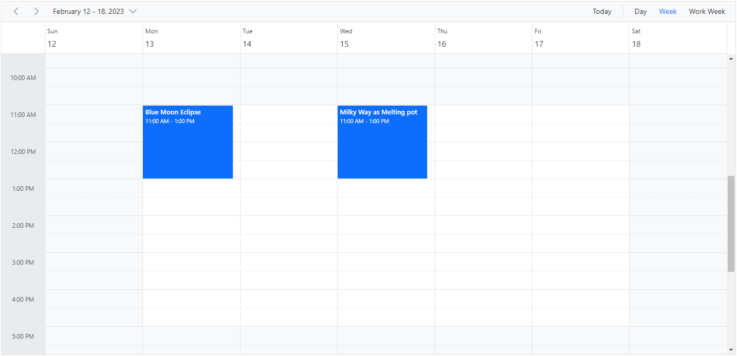 Display Working Hours in ASP.NET Core Scheduler