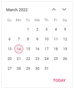 ASP.NET MVC Calendar Control