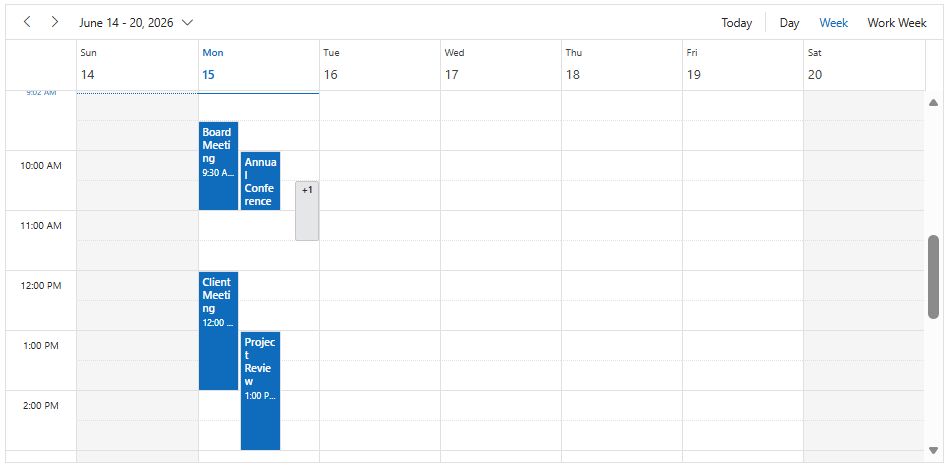 Scheduler with MaxEventStack