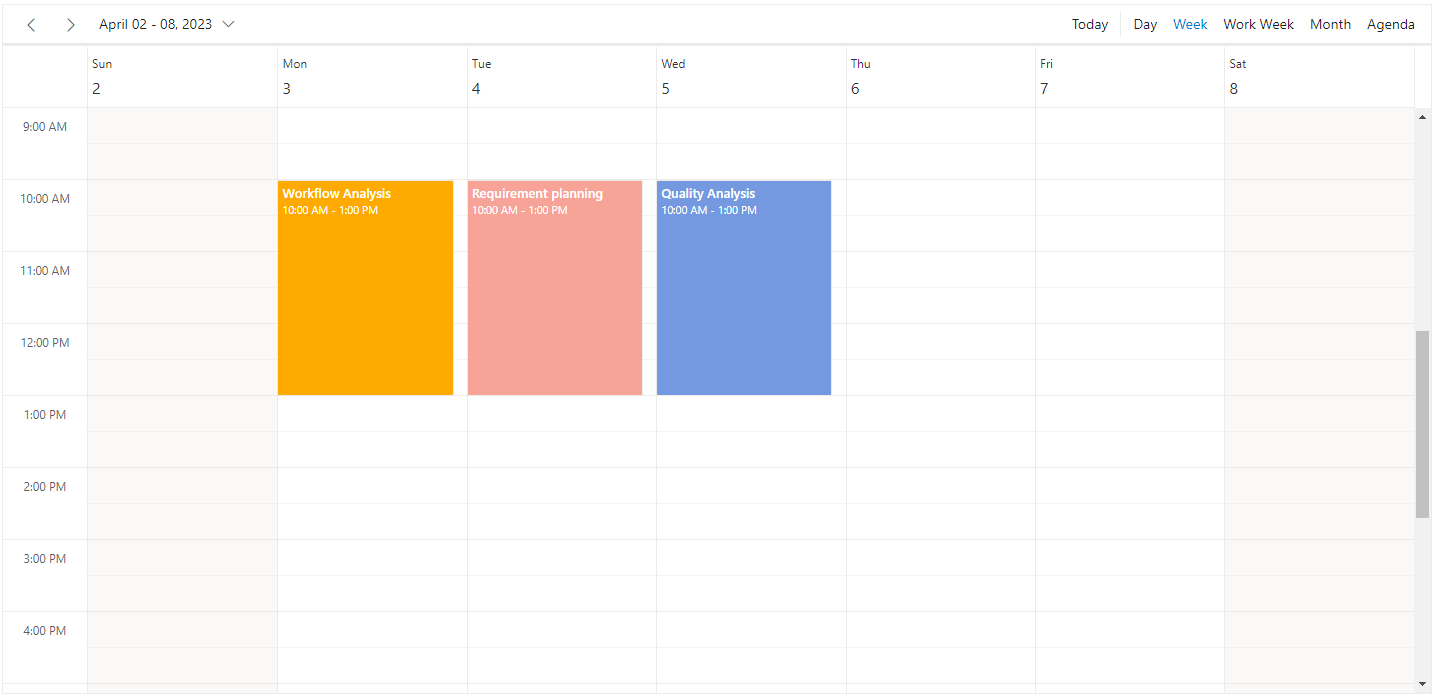 Multiple resources without grouping in ASP.NET MVC Scheduler