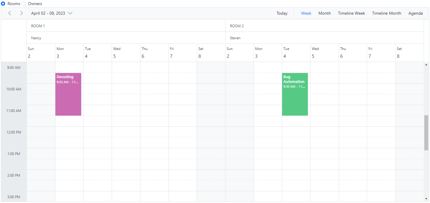 Choosing between resource colors for appointments in ASP.NET MVC Scheduler