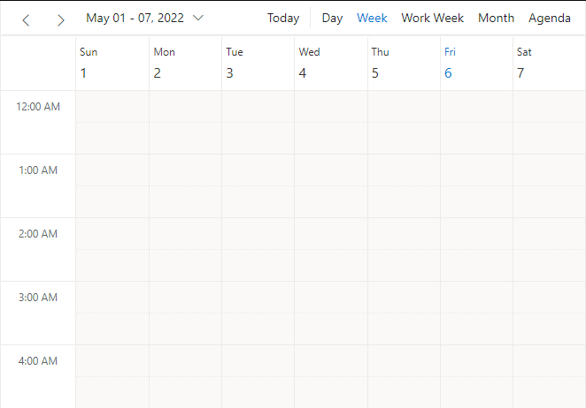 ASP.NET MVC Scheduler Control