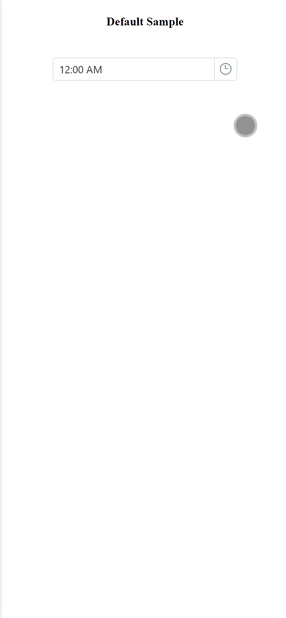 TimePickerFullScreen