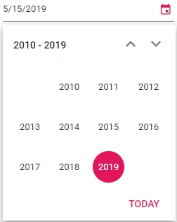 Blazor DatePicker displays Start View