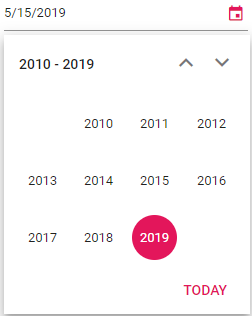 Blazor DatePicker displays Start View