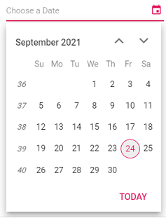 Blazor DatePicker with week numbers