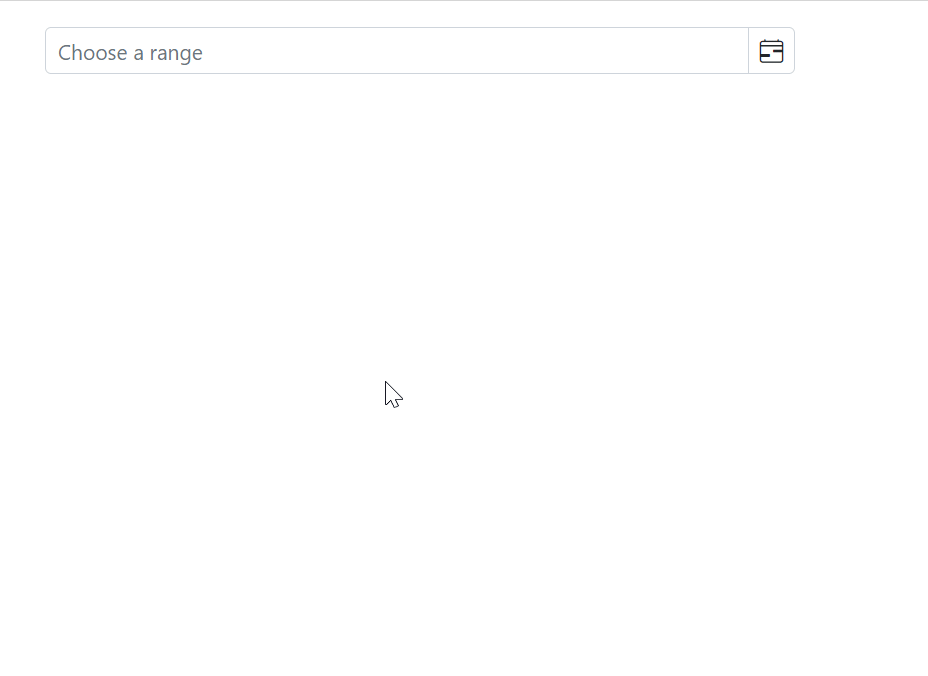 Opening Blazor DateRangePicker Popup