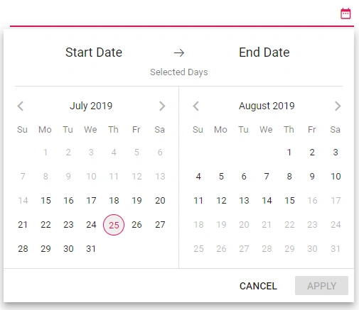 Range Restriction in Blazor DateRangePicker