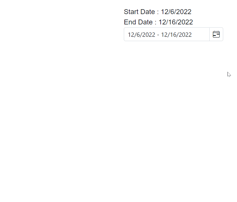 Blazor DateRangePicker with DateOnly