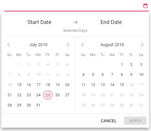 Range Restriction in Blazor DateRangePicker