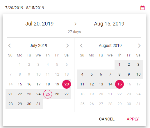 Blazor DateRangePicker in Strict Mode