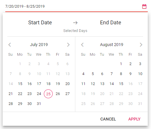 Blazor DateRangePicker without Strict Mode