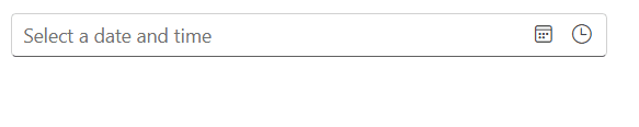 Blazor DateTimePicker Component