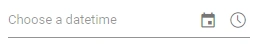 Blazor DateTimePicker displays hint text using the Placeholder property
