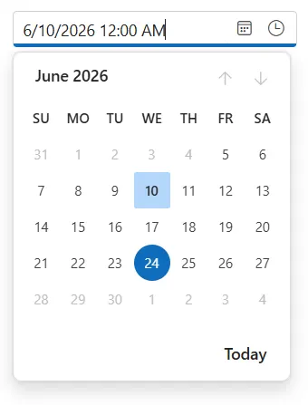 Setting Minimum and Maximum Value in Blazor DateTimePicker