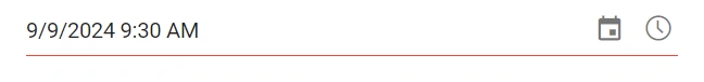 Blazor DateTimePicker displays Time Selection