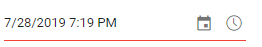Blazor DateTimePicker displays Selected Date and Time