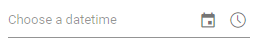 Blazor DateTimePicker displays hint text using the Placeholder property