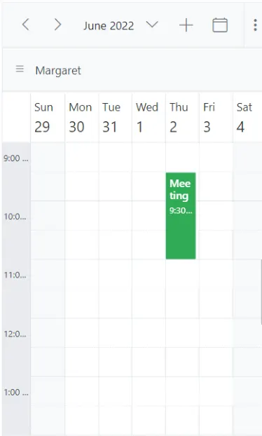 Blazor Scheduler Resources in Compact Mode
