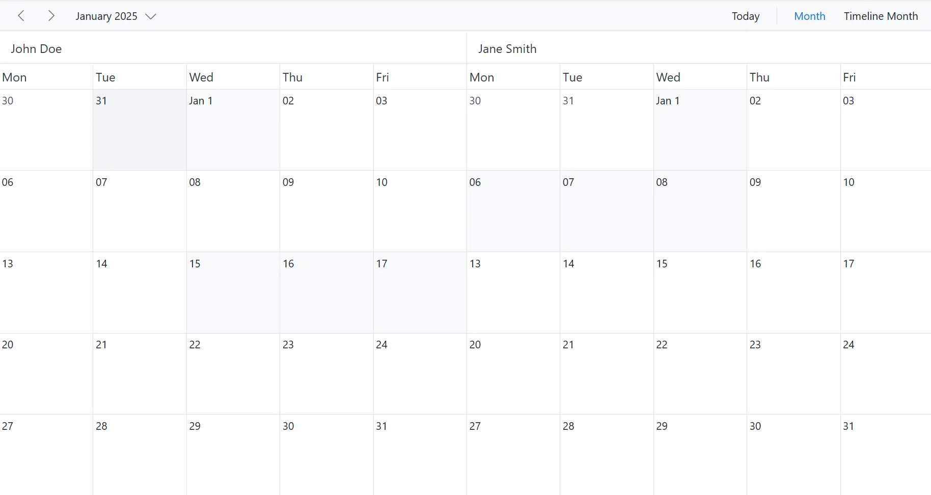 Set dynamic work Days in Blazor Scheduler