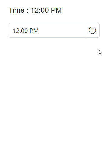 Blazor TimePicker with TimeOnly