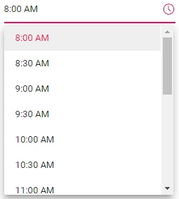 Blazor TimePicker in Strict Mode