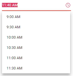 Blazor TimePicker Value without Time Range