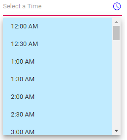 Blazor TimePicker with Custom Style