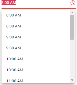 Blazor TimePicker without Strict Mode