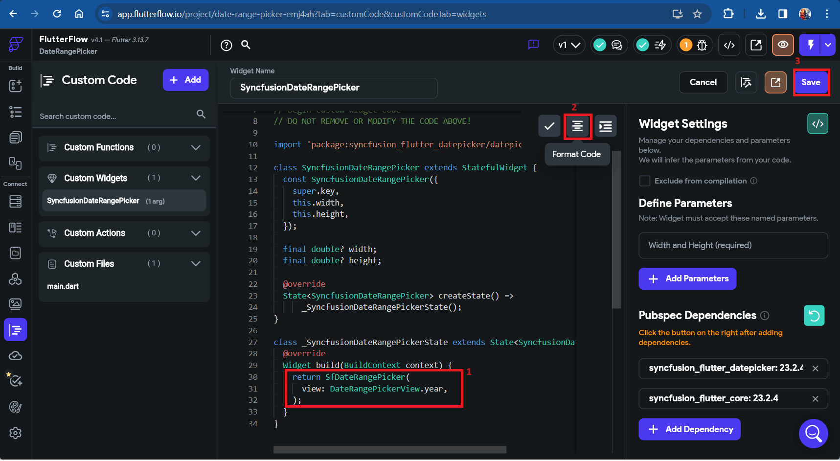 Code snippet