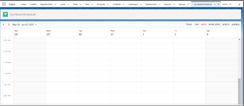Click Scheduler page