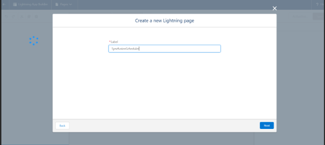 Search Scheduler page