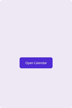 Dialog mode in .NET MAUI Calendar.