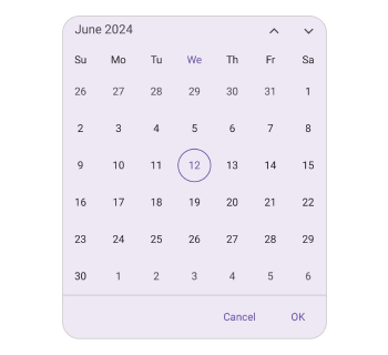 Show Action button in .NET MAUI Calendar.