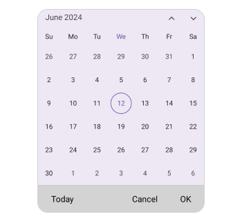 Footer Text Style in .NET MAUI Calendar.