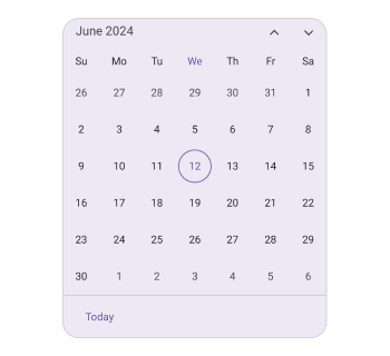 Show Today button in .NET MAUI Calendar.